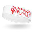 $RONIN Headband (Red Script): white headband with red graffiti-script $RONIN