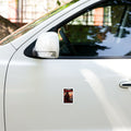 Story Worth Telling Vinyl Decal: straw-hat ronin before a torii under a red sky, A STORY WORTH TELLING