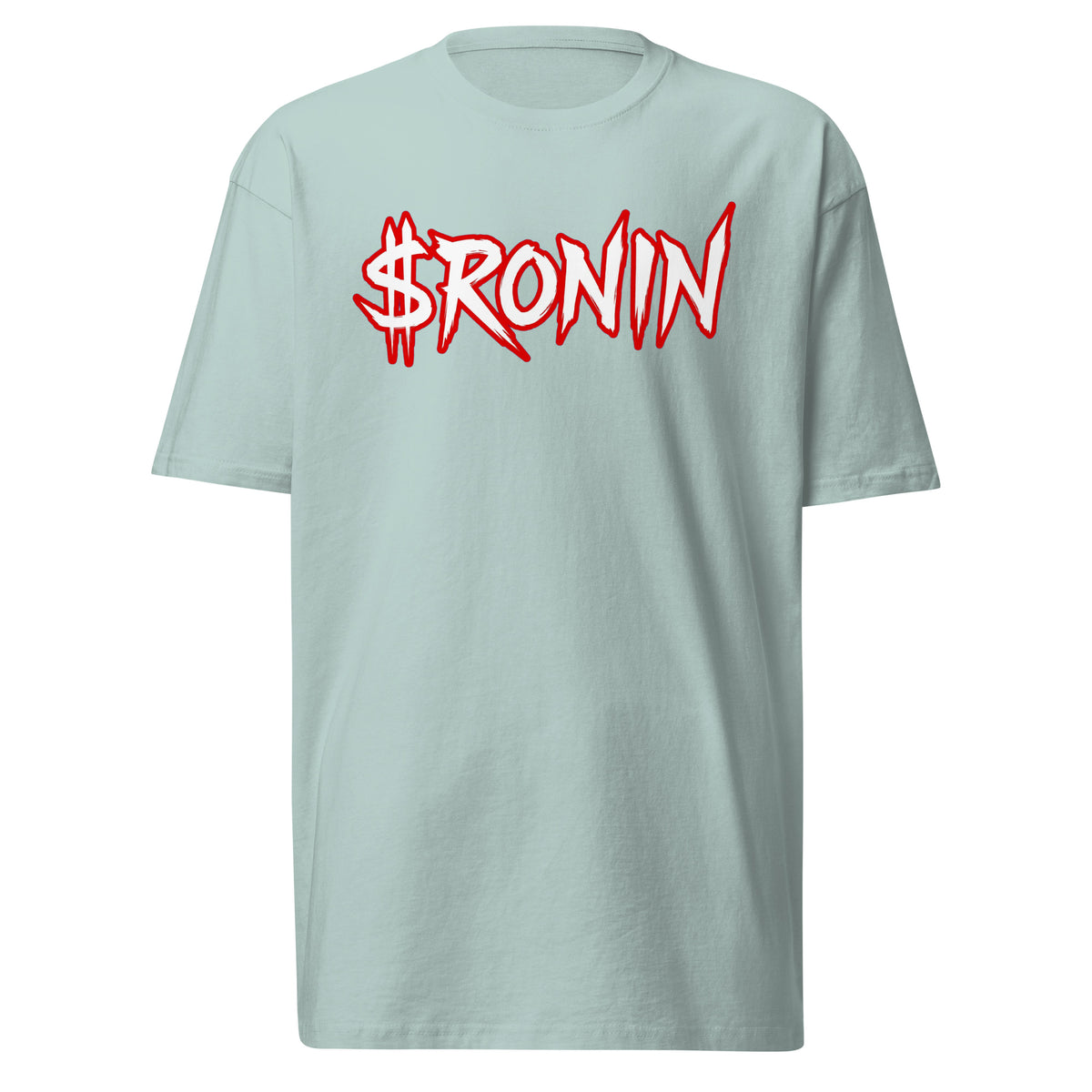 Sworn Brothers Ronin Tee, agave front: white-and-red graffiti $RONIN on the chest