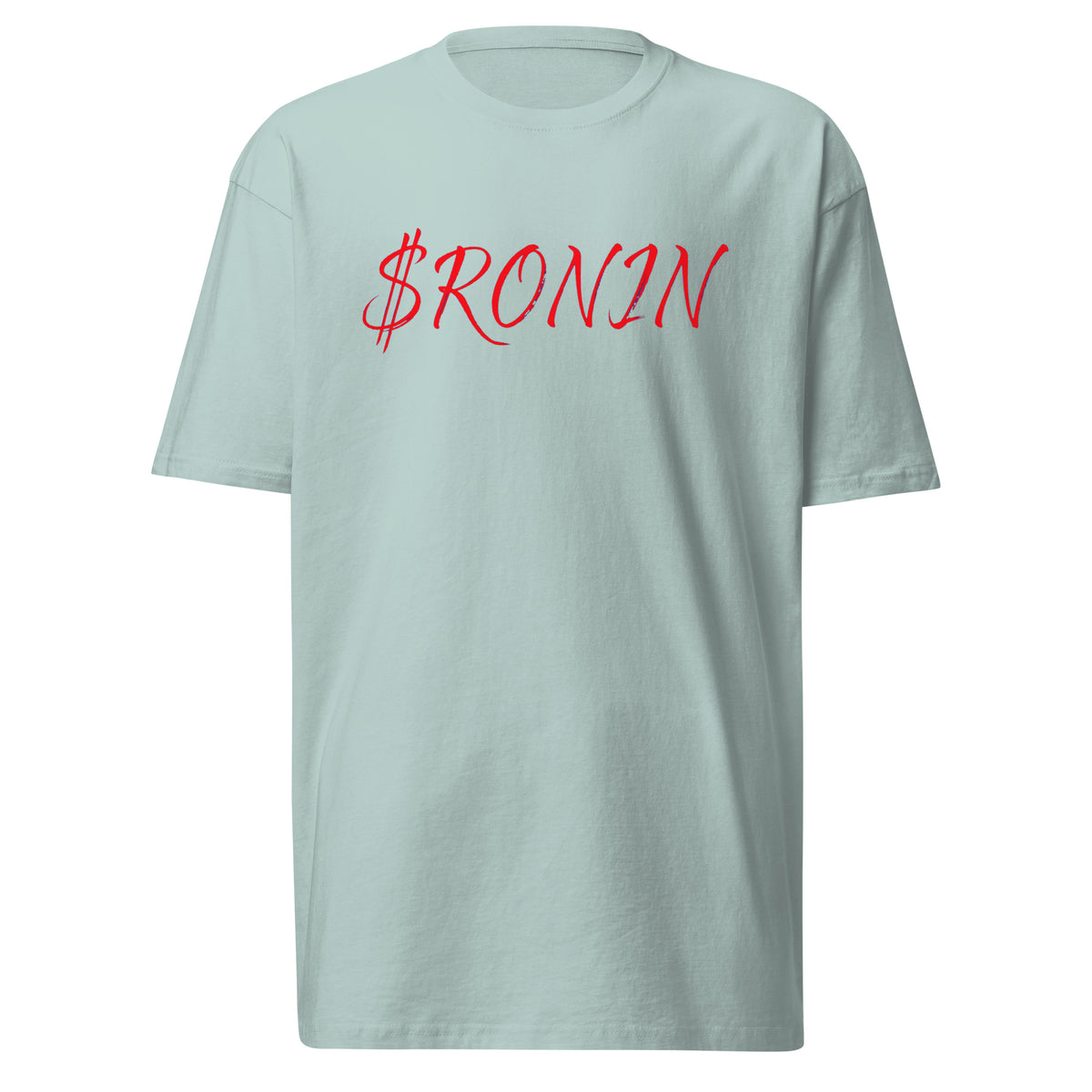 Royal Crest Ronin Clan Tee, agave front: red script $RONIN on the chest