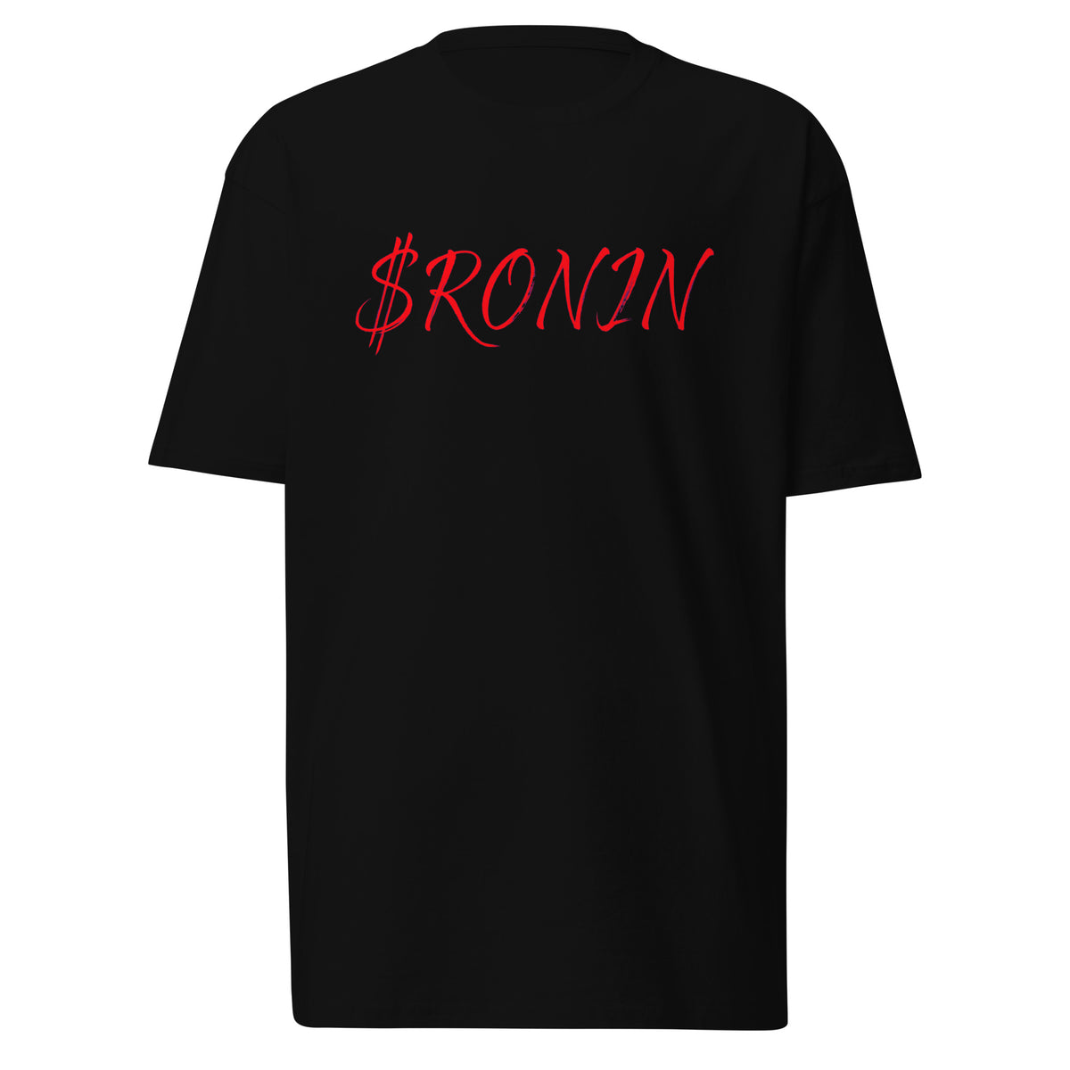 Kabuto Heart Ronin Clan Tee, black front: red script $RONIN on the chest
