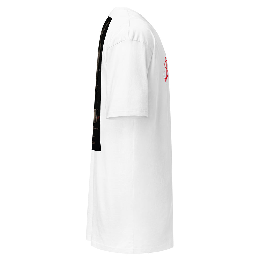 Kabuto Heart Ronin Clan Tee, white right: red script $RONIN on the chest