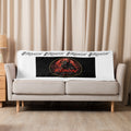 Ronin Crest Sherpa Blanket: white sherpa blanket with a black RONIN crest panel and $RONIN border