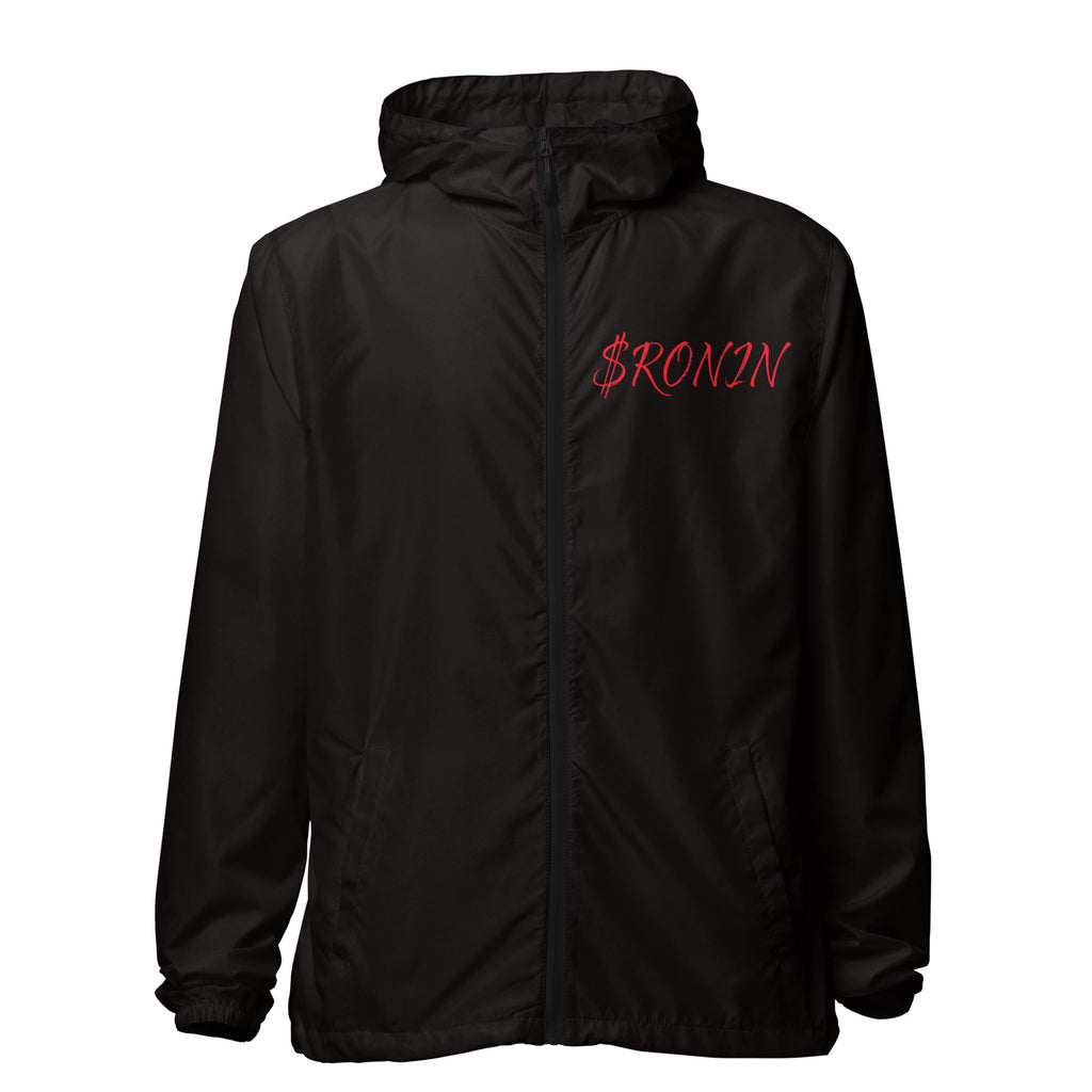Kabuto Heart Ronin Clan Windbreaker, black front: red script $RONIN on the left chest