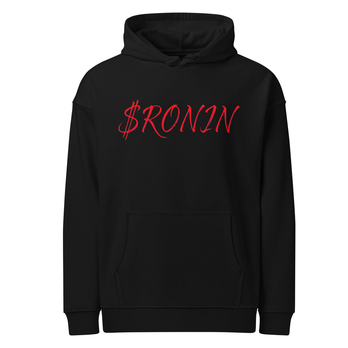 Sworn Brothers Ronin Hoodie, black front: red script $RONIN across the chest